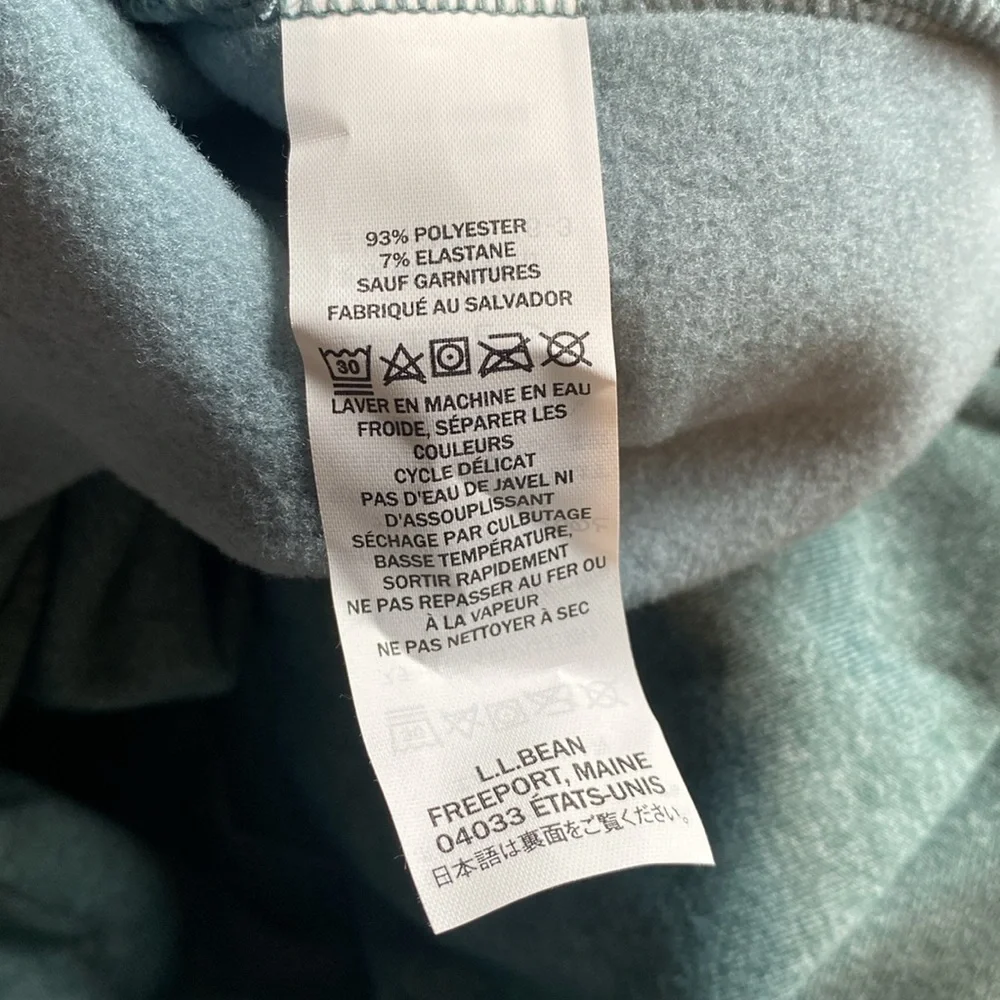 NWT L.L. Bean Slightly Fitted Mountain Fleece 1/2 Zip Pullover: Size Extra Large